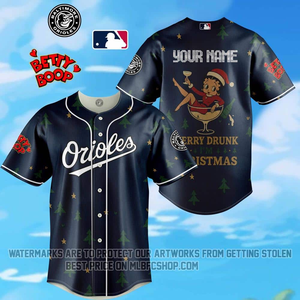 Limited Edition - Baltimore Orioles - Betty Boop - Merry Drunk Christmas