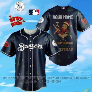 Limited Edition - Milwaukee Brewers - Betty Boop - Merry Drunk Christmas