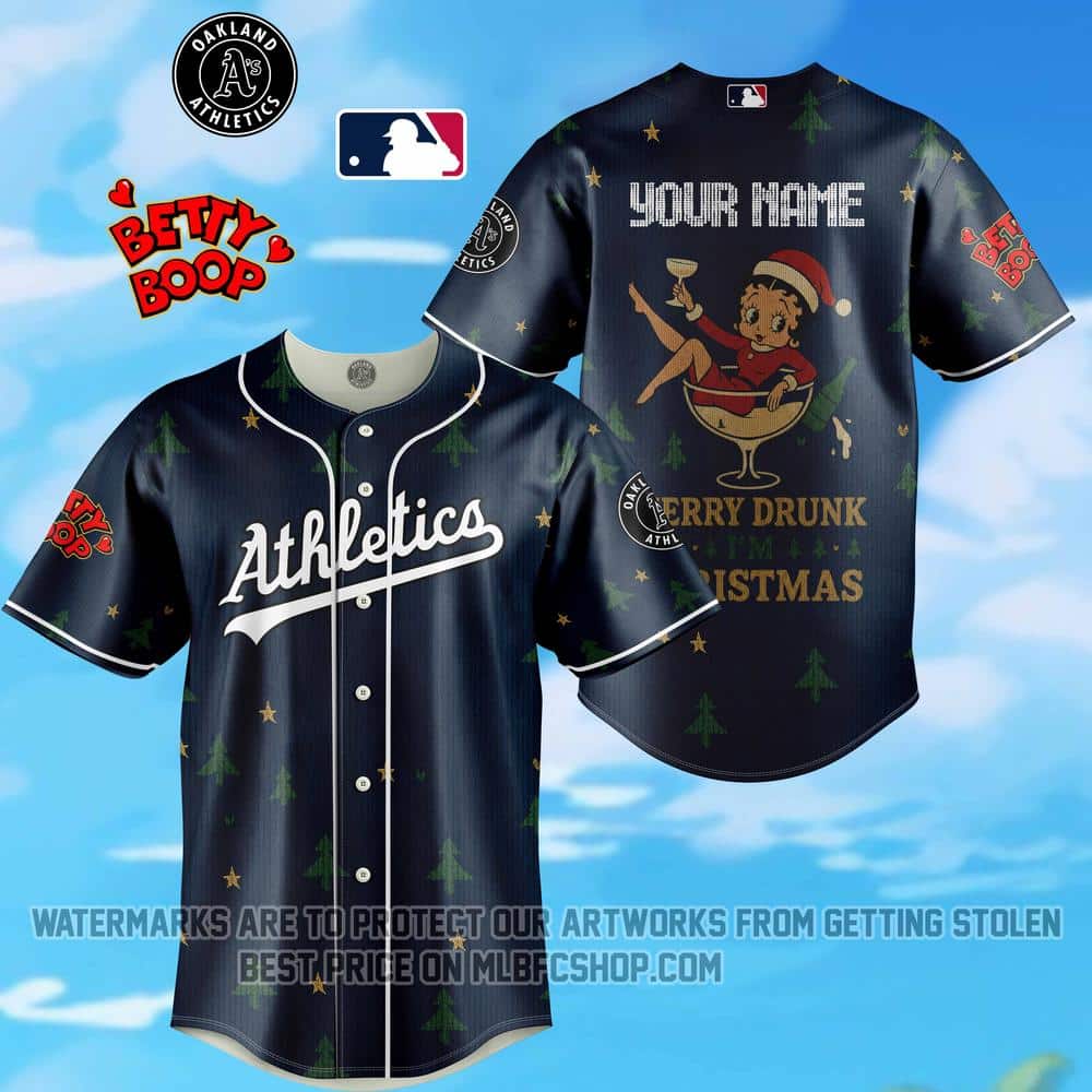 Limited Edition - Oakland Athletics - Betty Boop - Merry Drunk Christmas