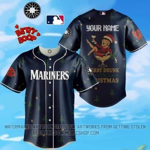 Limited Edition - Seattle Mariners - Betty Boop - Merry Drunk Christmas