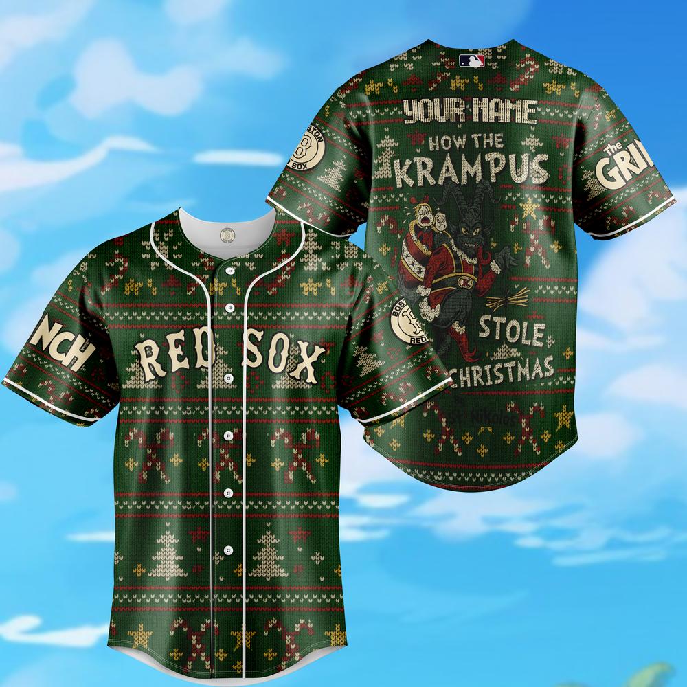 Limited Edition - Boston Red Sox - The Grinch - How The Krampus Stole Christmas