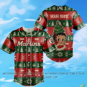 Limited Edition - Miami Marlins - Betty Boop - Merry Christmas 2
