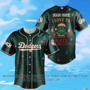 Limited Edition - Los Angeles Dodgers - The Grinch - Hate The Holidays