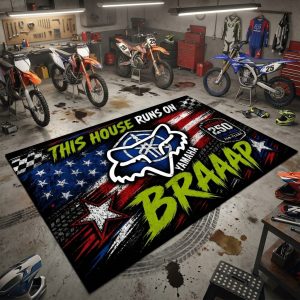 Braap Rug - Blue Yamaha Racing USA 250th Anniversary