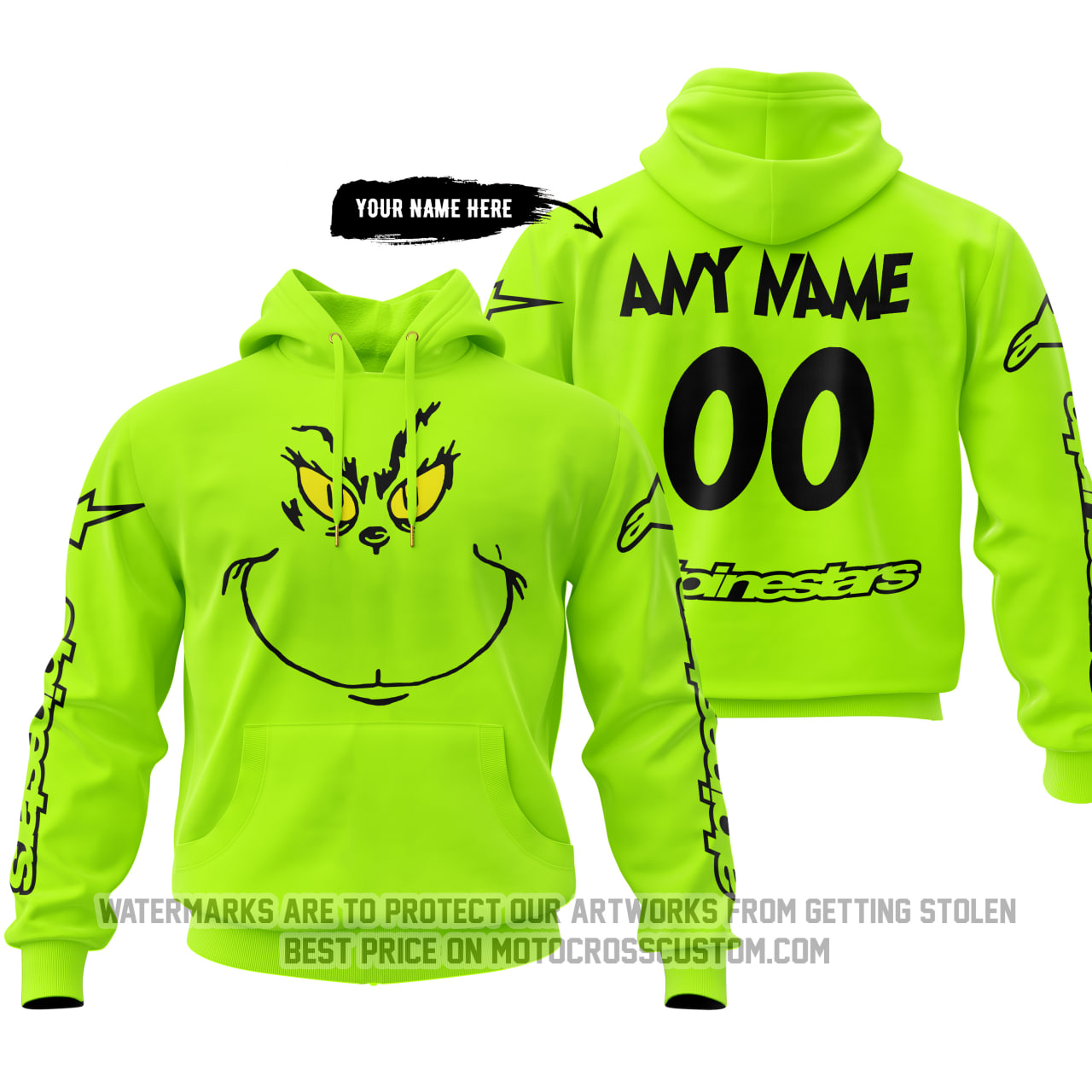 The Grinch x Alpinestars - Neon