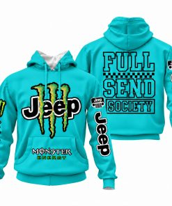Jeep x Monster Energy Full Send Society Hoodie – Bikini Teal