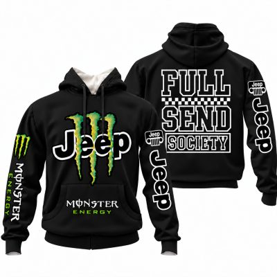 Jeep x Monster Energy Full Send Society Hoodie – Black