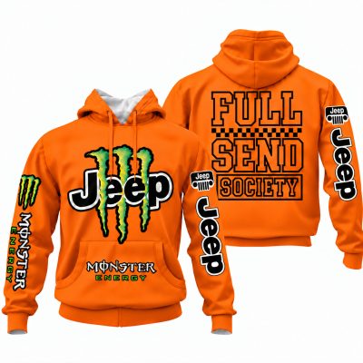 Jeep x Monster Energy Full Send Society Hoodie – Punk’n Orange