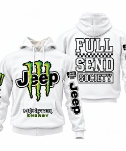 Jeep x Monster Energy Full Send Society Hoodie – White