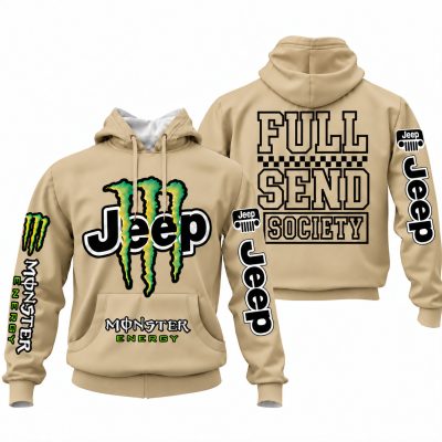 Jeep x Monster Energy Full Send Society Hoodie – Gobi Sand